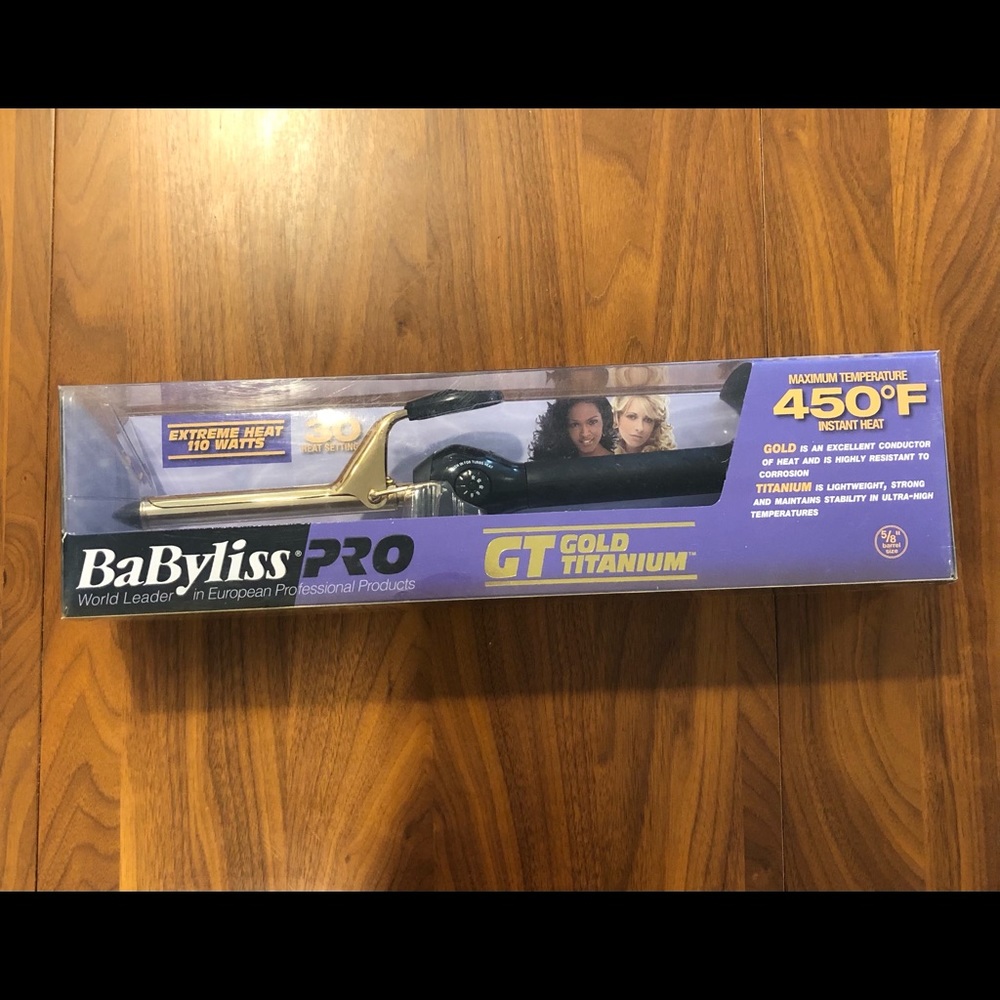 BaByliss Pro GT Gold Titanium 5/8 barrel